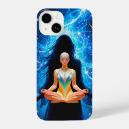 Energie - fokussierte meditative weibliche Gestalt iPhone 14 Hülle