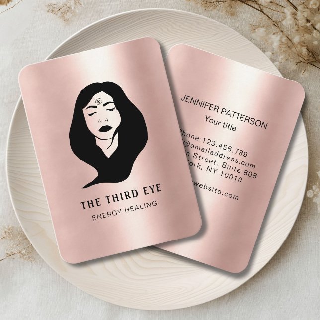 Energie Heiler Reiki Spirituell Visitenkarte (Energie Heiler Reiki Spiritual Business Card)