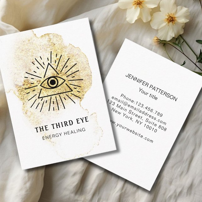 Energie Heiler Reiki Spirituell Visitenkarte (Energy Heiler Reiki Spirituell Business Card)