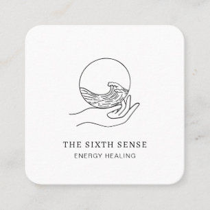 Energie Heiler Reiki Spirituelle Business Card Quadratische Visitenkarte