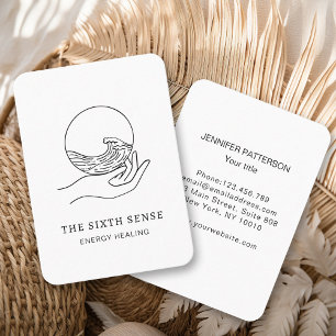 Energie Heiler Reiki Spirituelle Business Card Visitenkarte