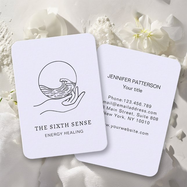 Energie Heiler Reiki Spirituelle Business Card Visitenkarte (Von Creator hochgeladen)