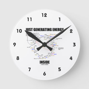 Energie innerhalb der Biochemie Krebs gerade Runde Wanduhr