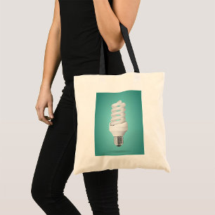 Energie Rettend Glühbirne Power Tote Bag Tragetasche