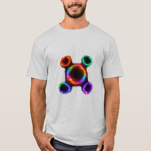 Energie-Ring-Galaxie-Shirt – Abstrakter Plasma-Orb T-Shirt