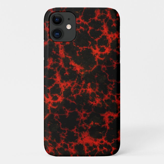 Energie-rote und schwarze Flammen Case-Mate iPhone Hülle (Rückseite)