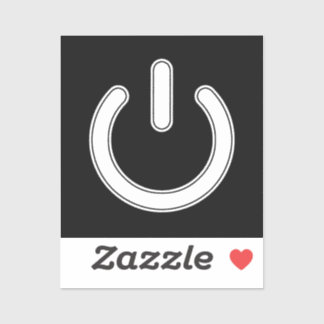 Energie-Symbol (Schwarz und Weiß) Aufkleber