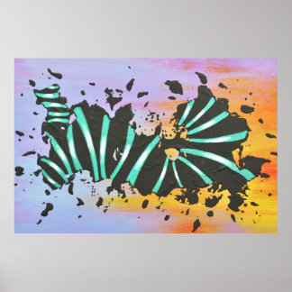 Energiecode Abstract Zeitgenössische Wandkunst Pos Poster