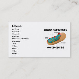 Energieerzeugung-laufendes Innere (Mitochondrion) Visitenkarte