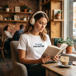 Energiegeschütztes Minimalistisches Modernes Zitat T-Shirt