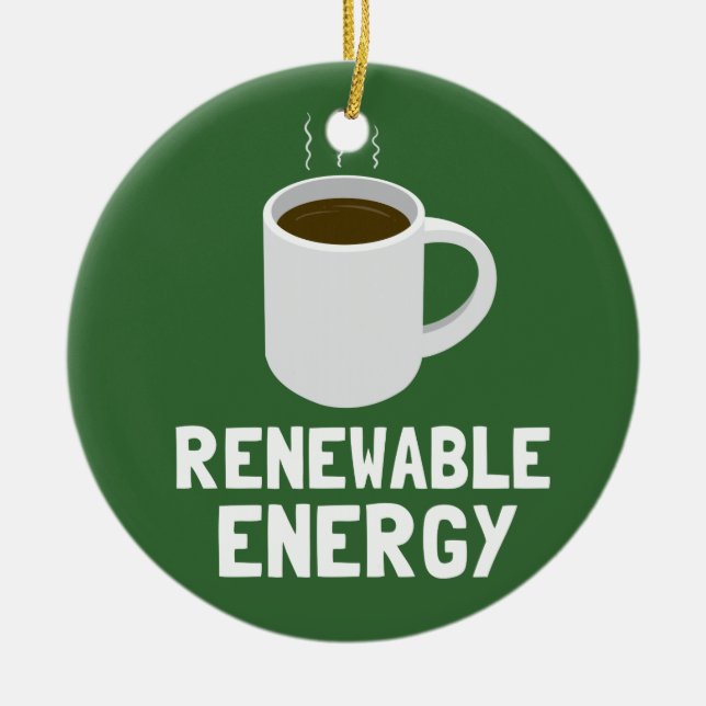 Energien-Kaffeetasse Keramik Ornament (Vorne)