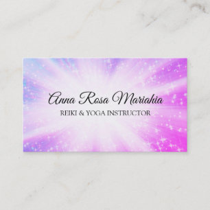 *~* Energierohungen Heilschlamm Glitzern Reiki Visitenkarte