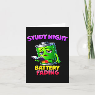 Energieverlust-Humor für späte Nachtstudien Karte