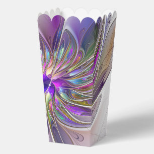 Energische, farbenfrohe abstrakte fraktale Blumenk Geschenkschachtel