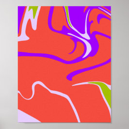 Energische moderne Farbgebung Poster