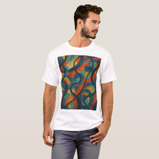 Energized Chaos - Abstrakter Expressionist Full-Fr T-Shirt