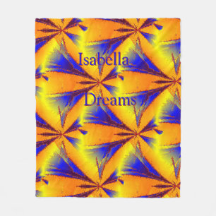 Energy Abstrakt Stars Personalisiert Fleece Blanko
