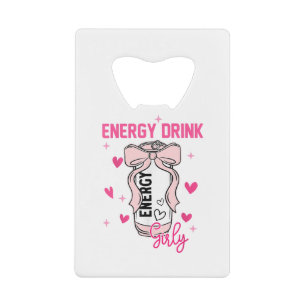Energy Drink Girly Funny Drink Lover Design Geldbeutel Flaschenöffner