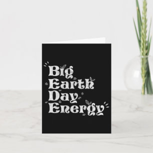 Energy Environment des Big Earth Day Aktivist Eart Karte
