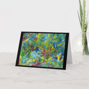 Energy Fields Abstrakt Painting von Julia Morrill Karte