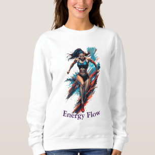 Energy Flow Frauen gestalten Sportart Sweatshirt
