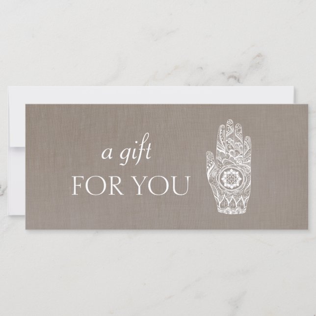 Energy Healer Henna Lotus Gift Certificate 2 (Vorderseite)