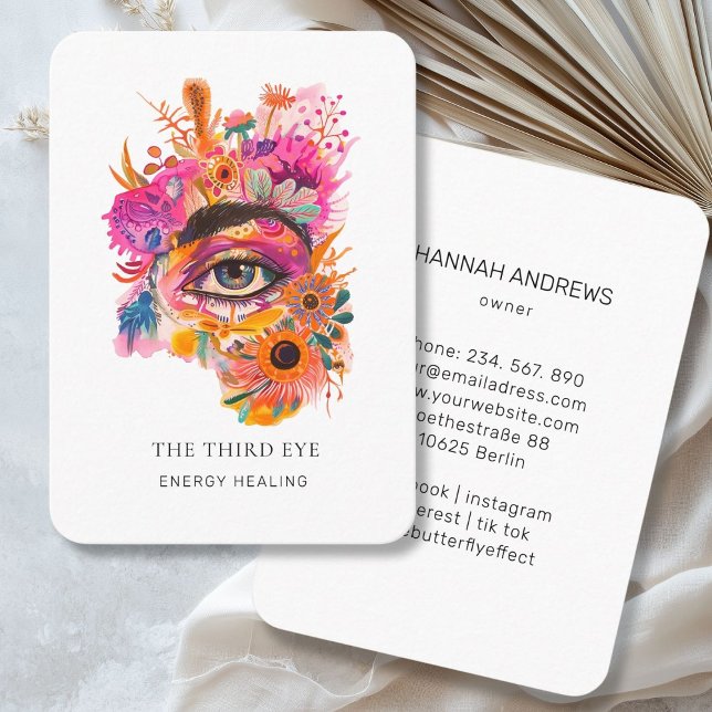 Energy Healer Reiki Spiritual Visitenkarte (Energy Healer Reiki Spiritual Business Card)