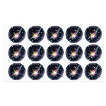 Energy in space sticker.