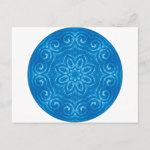 Energy Mandala - Blue Postkarte