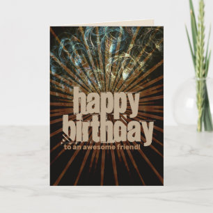 Energy Ray Bubbles Bonne carte d'anniversaire