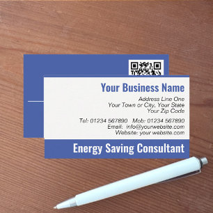 Energy Rettend Consultant QR Code Business Card Visitenkarte