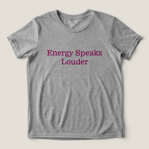 Energy Speaks Louder - Spiritueller Vibes T - Shir Tri-Blend Shirt