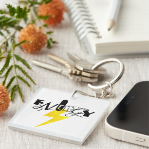 Energy Thunder Sign Power Schlüsselanhänger