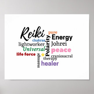 Energy Worker and Massage Therapeut Wall Art Poster