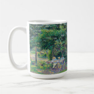 Enfables attablés dans le jardin Camille Pissarro Kaffeetasse