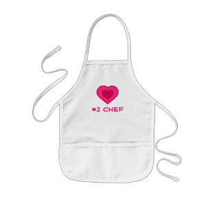 Enfant Chef du tablier #2 de coeur d'amour d'enfants