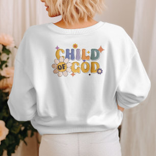 Enfant de Dieu mignon T-shirt Daisy Rétro