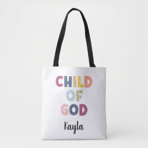 Enfant de Dieu Whimsical Boho Sac fourre-tout