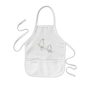 Enfant Dessin de deux aigles sur un tablier
