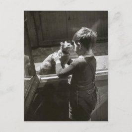 Enfant et son Chat - Willy Ronis Postkarte