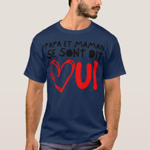 Enfant Futurs Maries Annonce Mariage Papa et Maman T-Shirt