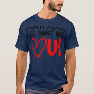 Enfant Futurs Maries Annonce Mariage Papa et Maman T-Shirt