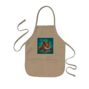 Enfant Joli tablier kaki pour enfants motif clown poisson