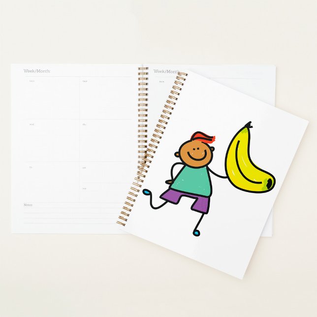 Enfant Joueur tenant une grande banane jaune (Créateur téléchargé)