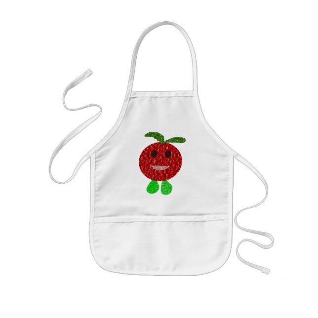Enfant Joyeux tablier de Cuisine pour enfants de tomates (Devant)