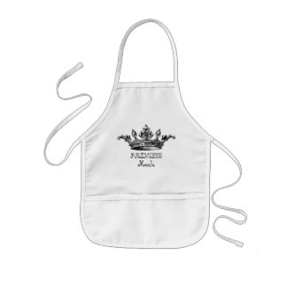 Enfant La couronne vintage personnalisent le tablier