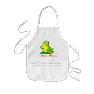 Enfant La grenouille badine le tablier