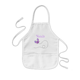 Enfant Le papillon Customizeable badine le tablier