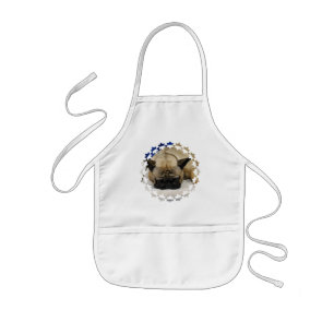 Enfant Le tablier des enfants mignons de bouledogue
