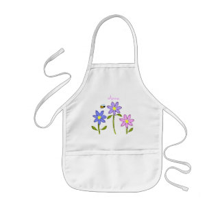 Enfant Marguerites abstraites sur le tablier de l'enfant